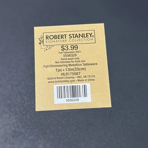 🌸NEW Two pc Plates Fall Decorations Hand Painted NWT. - Picture 10 of 10